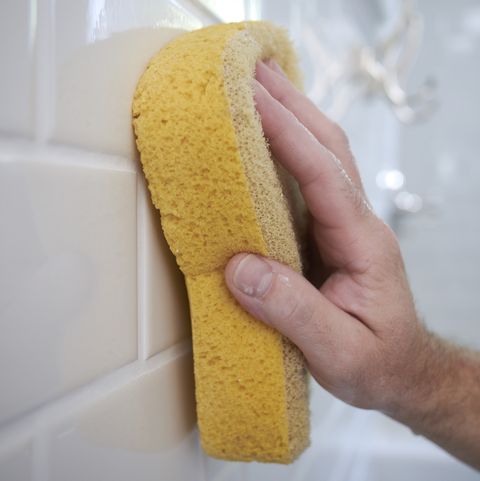 Cleaning Bathroom Grout, Toronto, Ontario, Canada