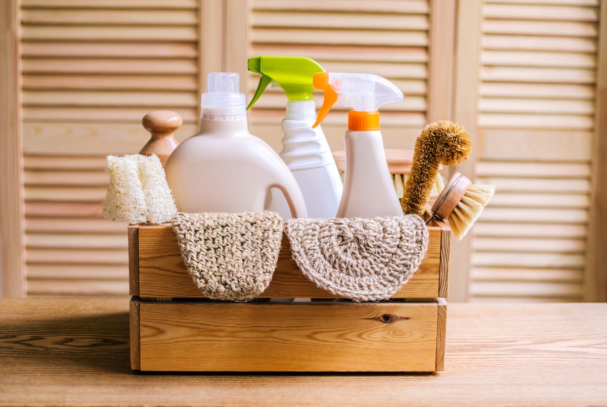 cleaning eco set for different surfaces in home