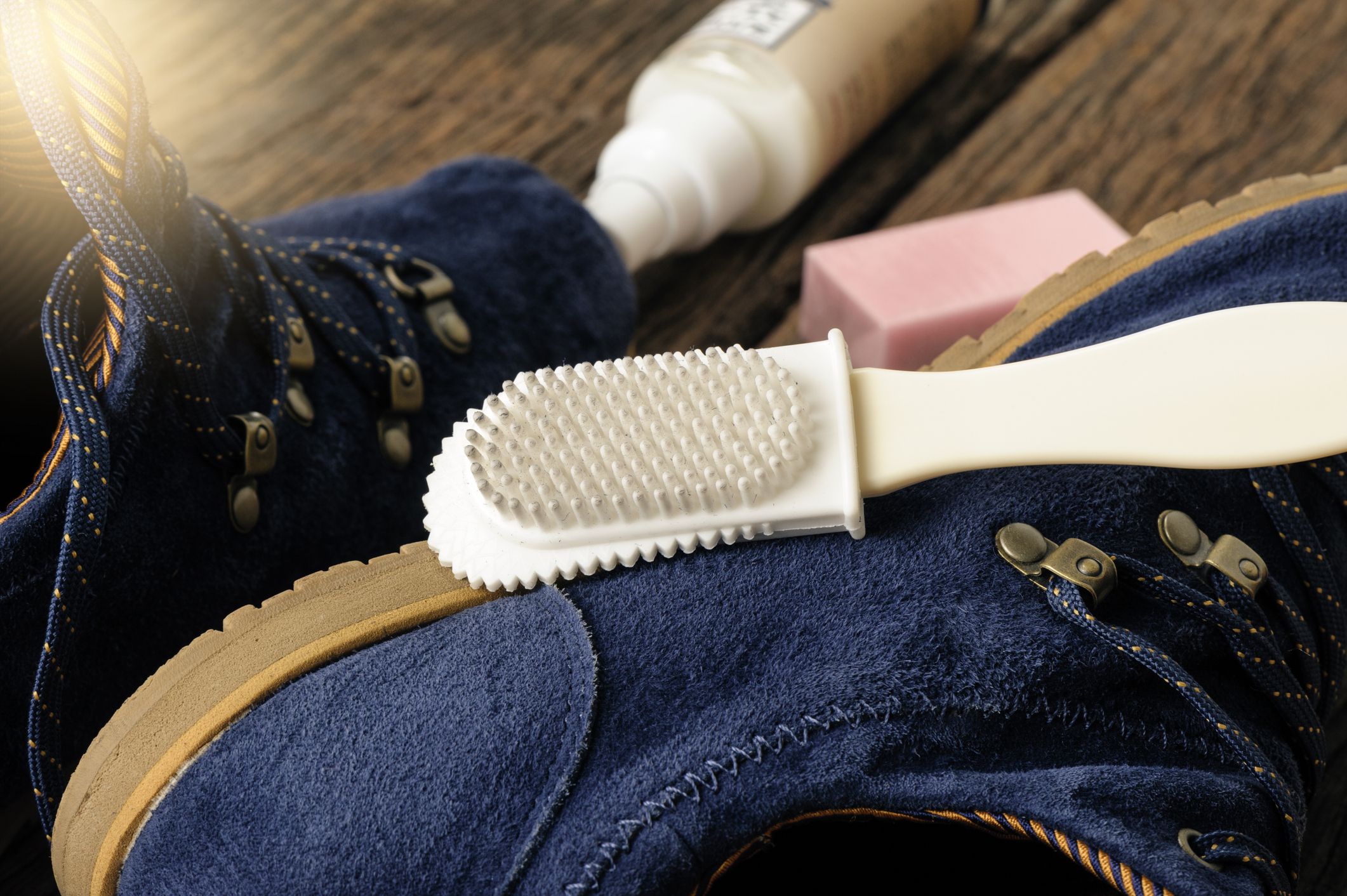 Cleaning suede cheap shoes with water