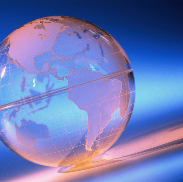 clear globe with light