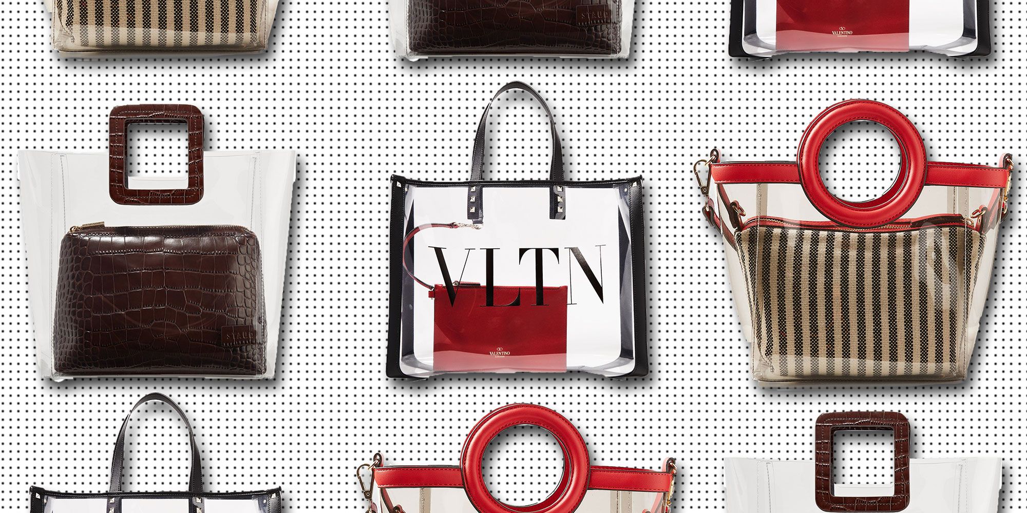 Transparent handbag clearance