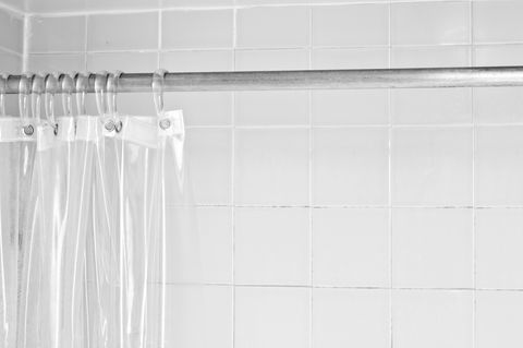 spring cleaning tips clean shower curtain