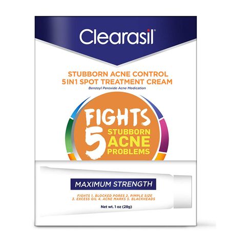 Clearasil Stubborn Acne Control 5 in 1 Spot Treatment Cream
