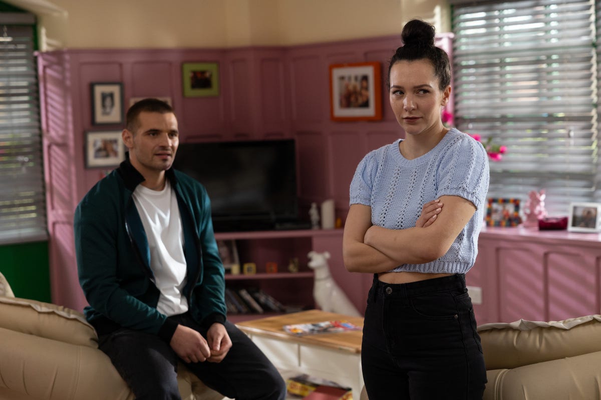 Hollyoaks airs violent scene in Cleo and Joel story