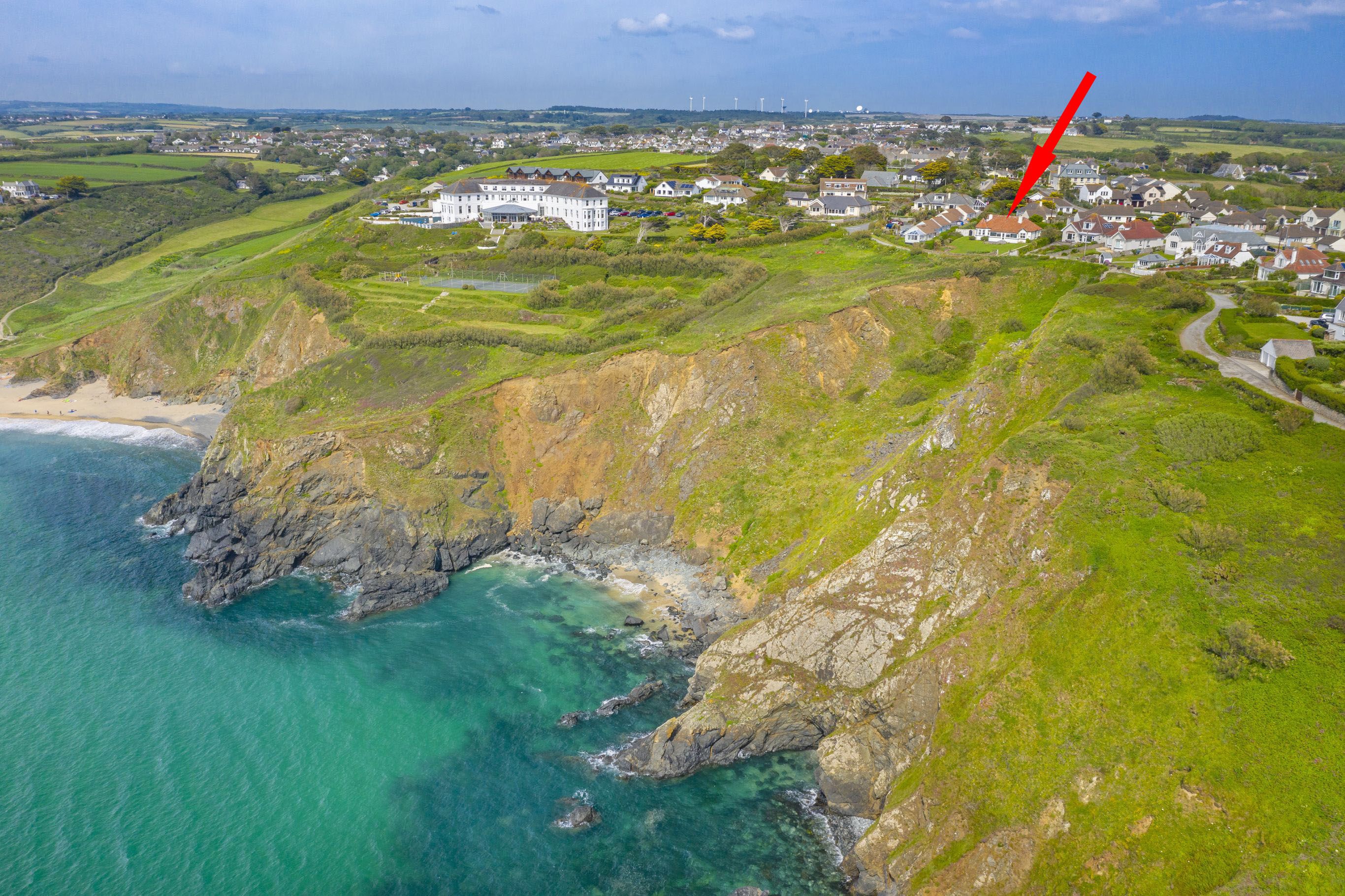 Idyllic Clifftop House With A Swimming Pool For Sale In Cornwall