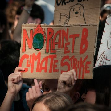 young climate activists rally in fridays for the future in rome
