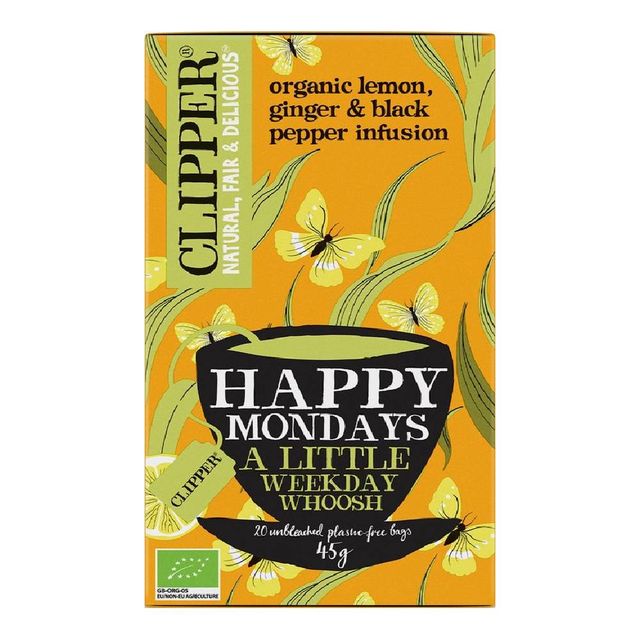 clipper happy mondays organic herb tea