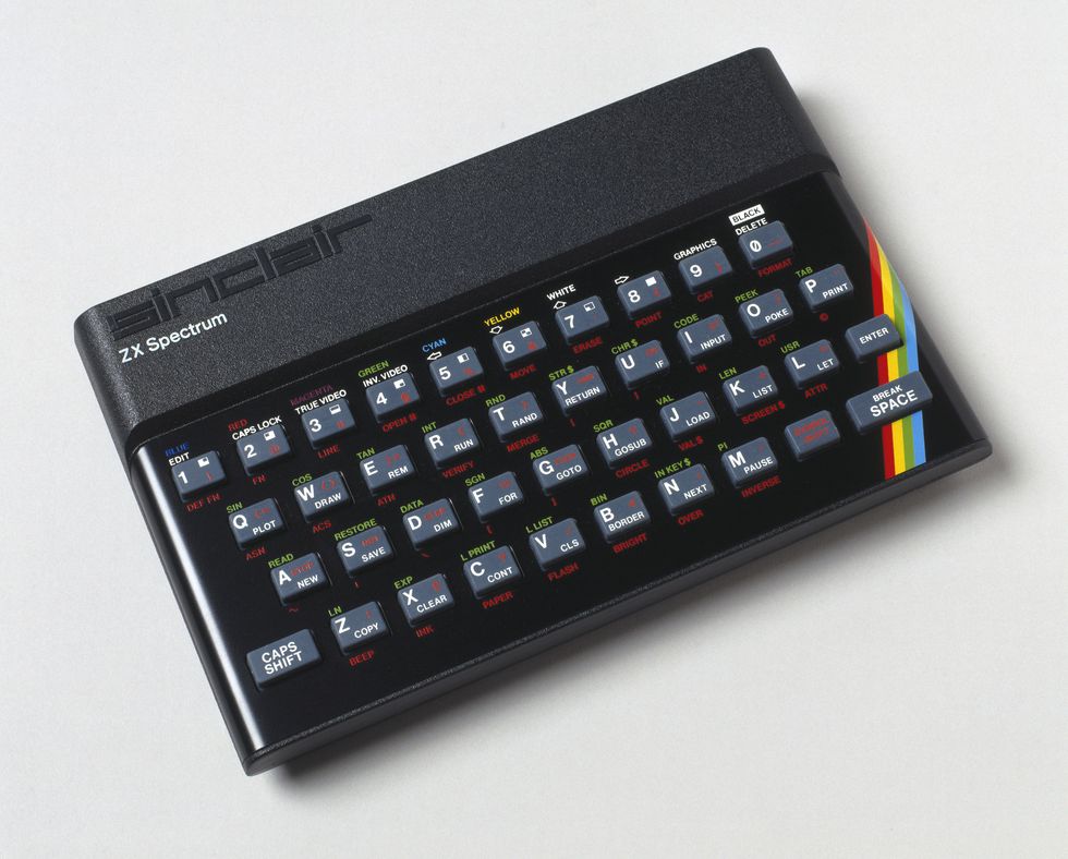 sinclair zx spectrum microcomputer, 1982