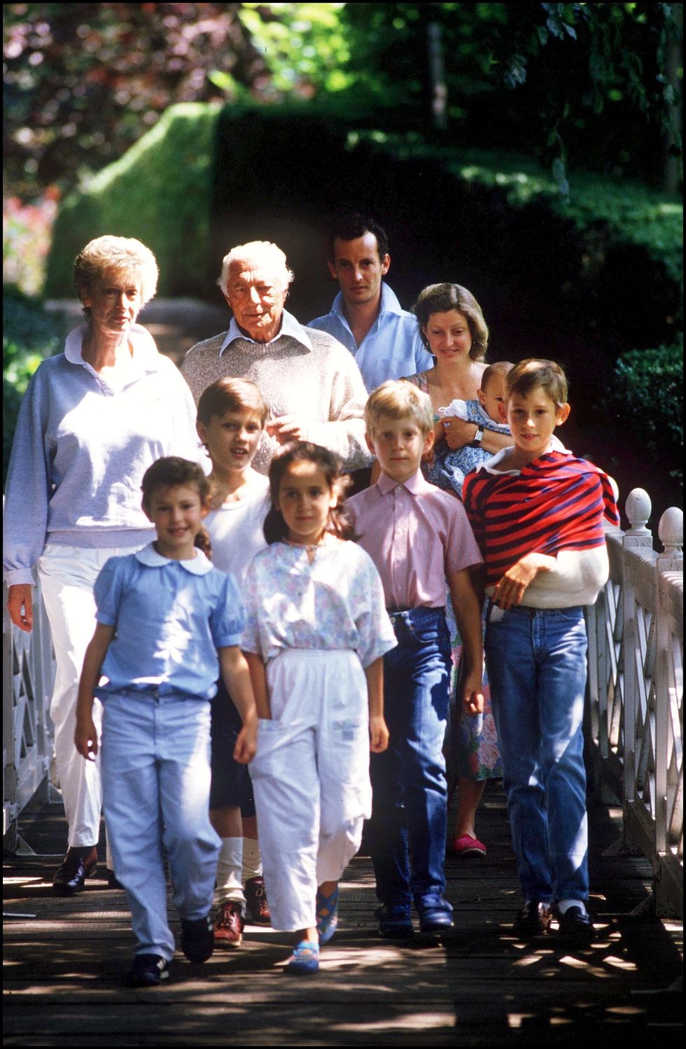 gianni agnelli e famiglia, 1986﻿