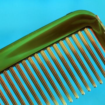 close up of a hair grooming comb