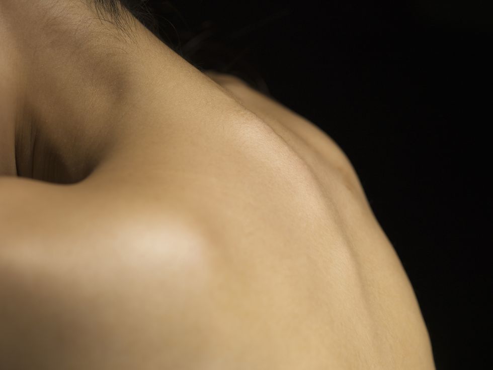 closeup of a woman's body