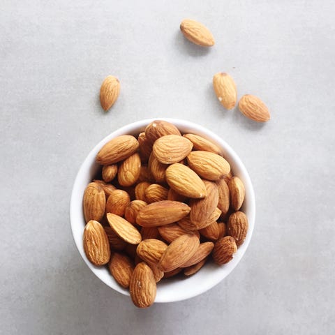 close up of almonds