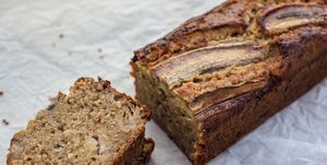 Close-Up Of Banana Bread On Table