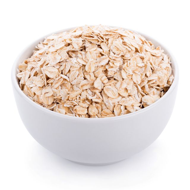 Close-Up Of Breakfast In Bowl On White Background