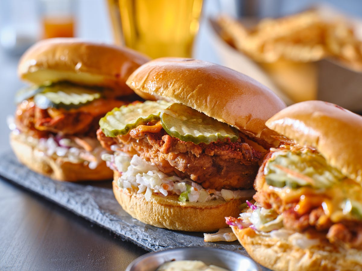 Ice Cream-Topped Sandwiches : Nashville Hot Crispy Chicken Ice