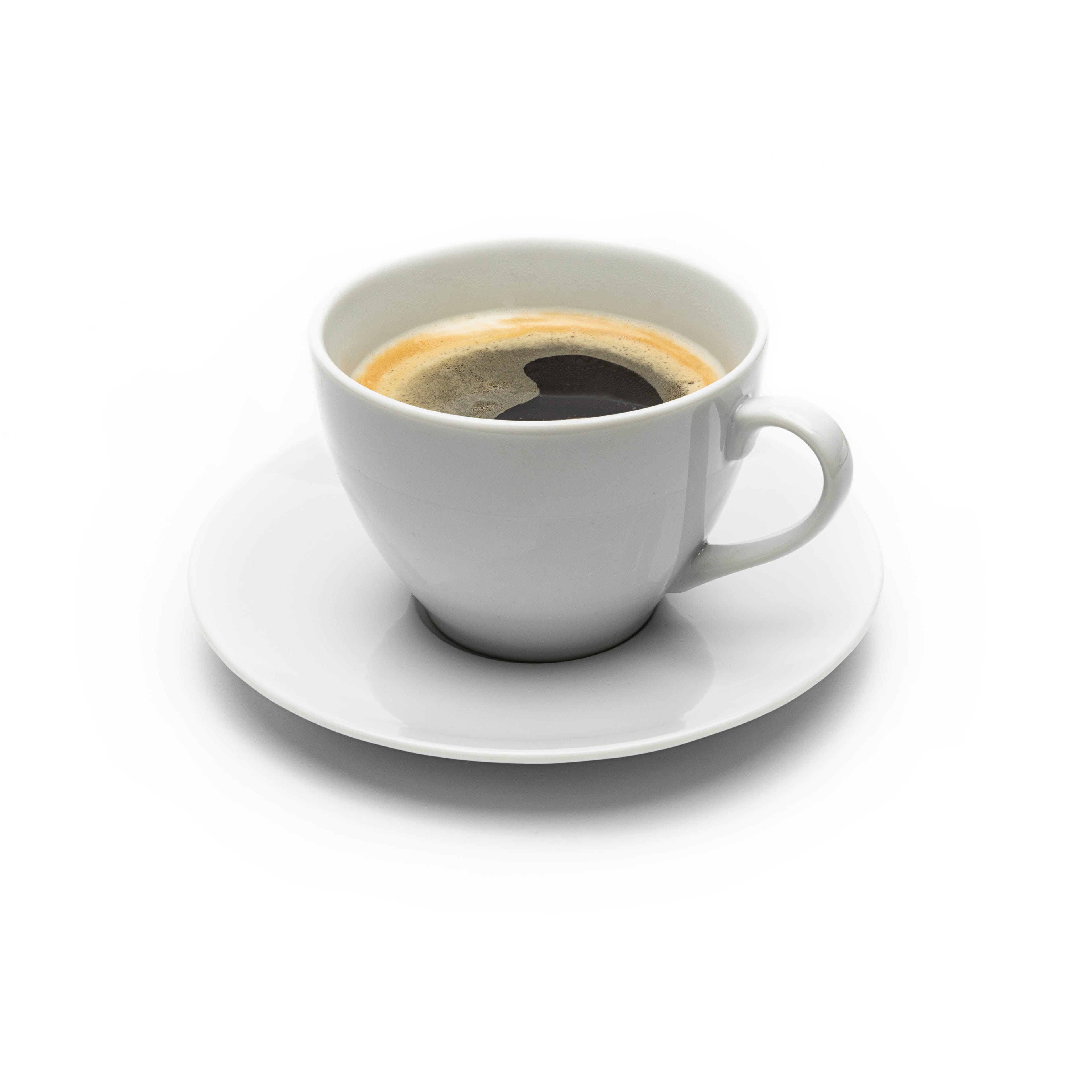 Close-Up Of Coffee Cup On White Background