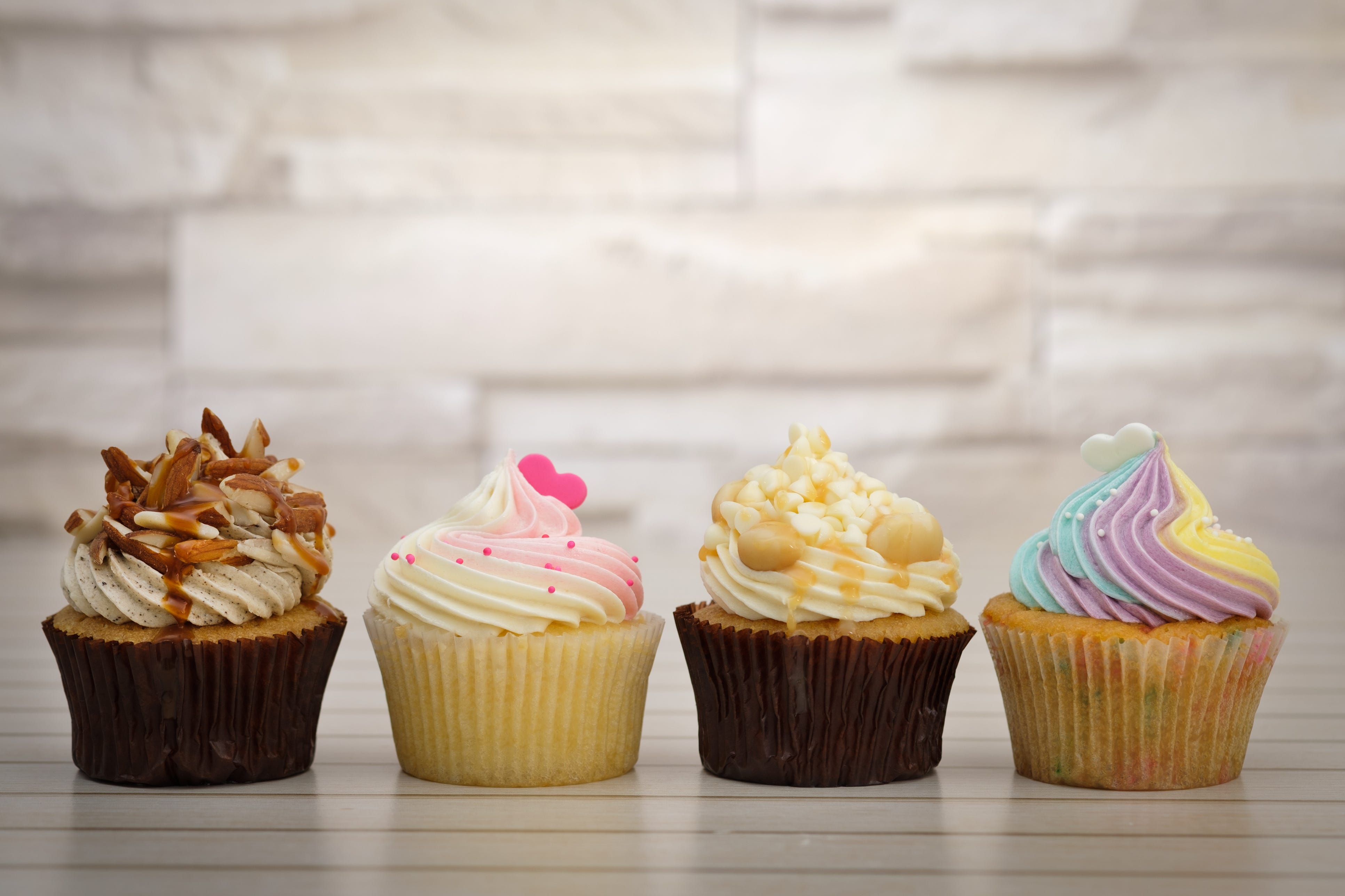 Close-Up Of Cupcakes On Table