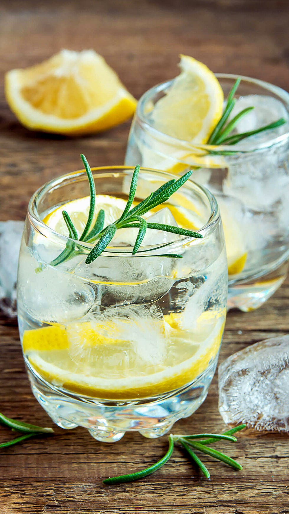 close up of drinks on table