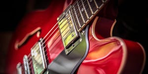 Close-Up Of Electric Guitar