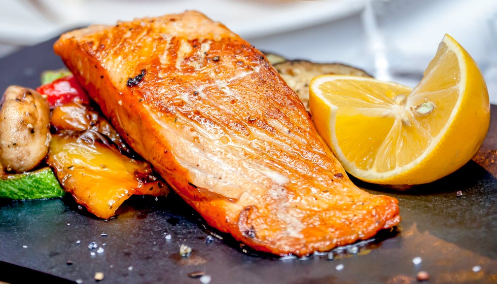 Close up of fish on table, Belgrade, Serbia