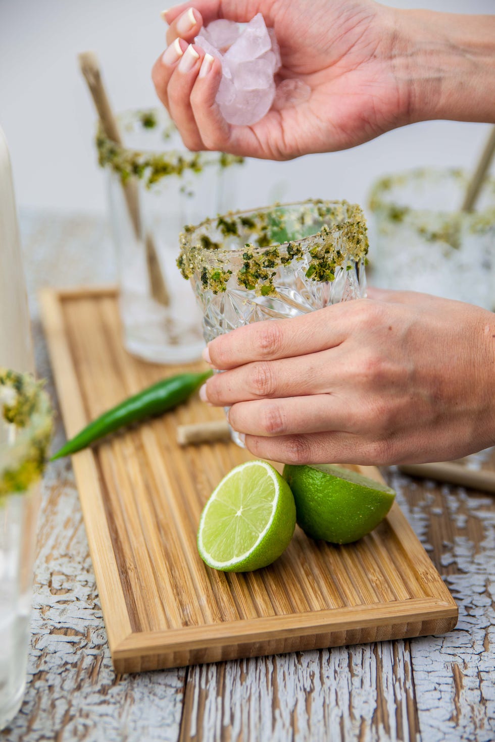 virtual happy hour ideas - Close-Up Of Hand Holding Food On Table