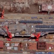 satellite imagery of chinese aircraft carrier under construction