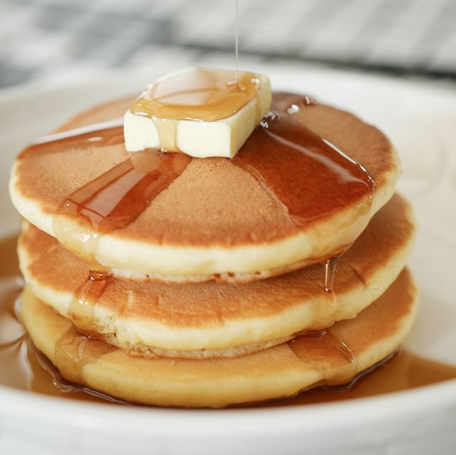 Close-Up Of Pancakes In Plate