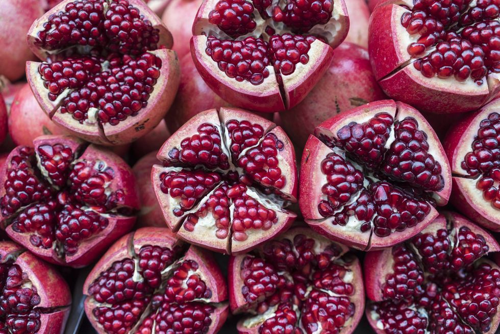 close up of pomegranate