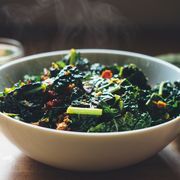 bowl of spinach with vitamin k for cyclists