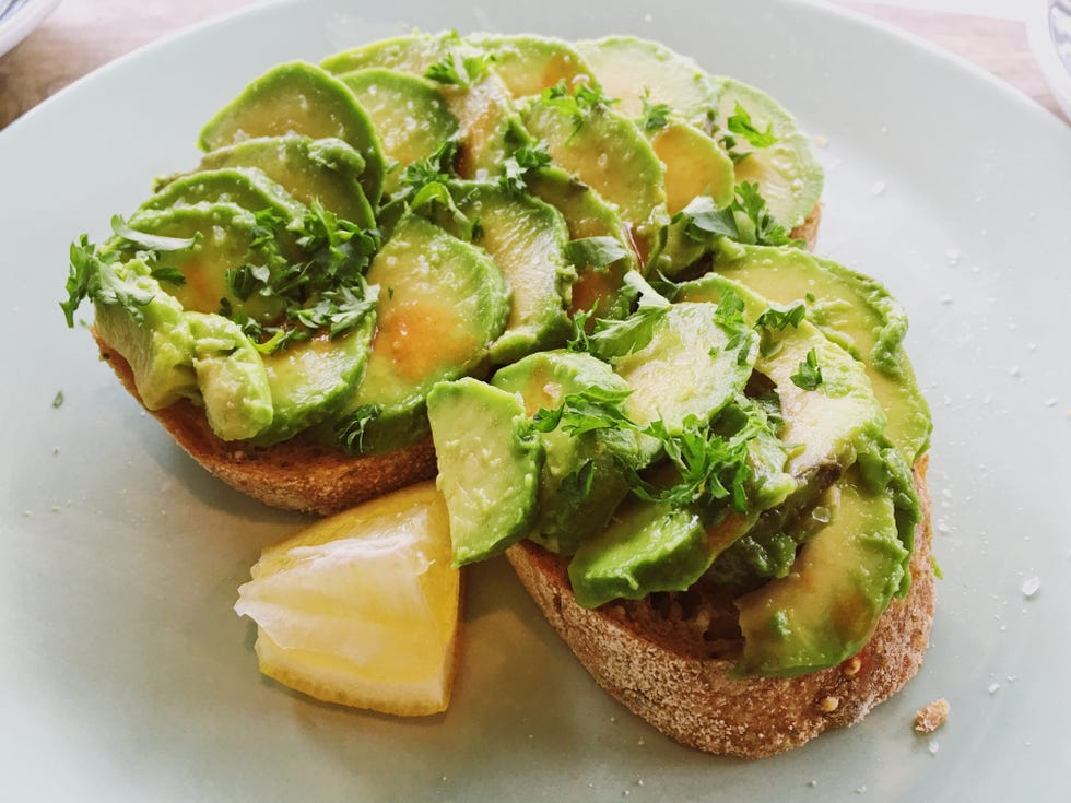 what to eat after a run, avocado toast