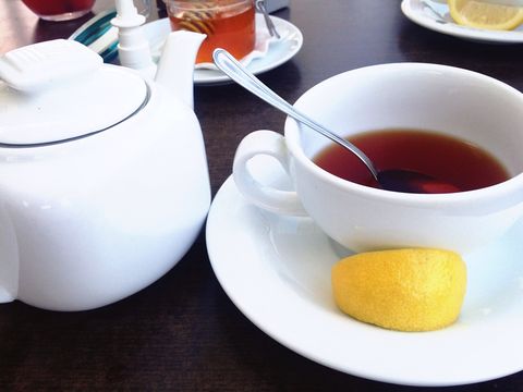 Close-Up Of Tea On Table