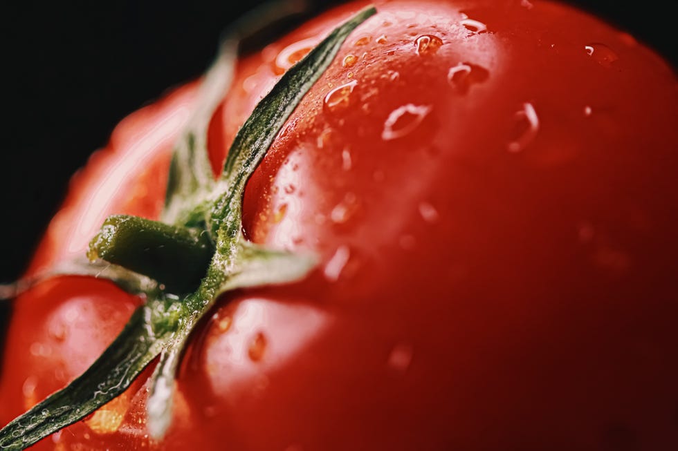 tomate en primerísimo plano