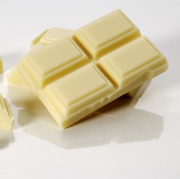 Close-up of white chocolate chunks