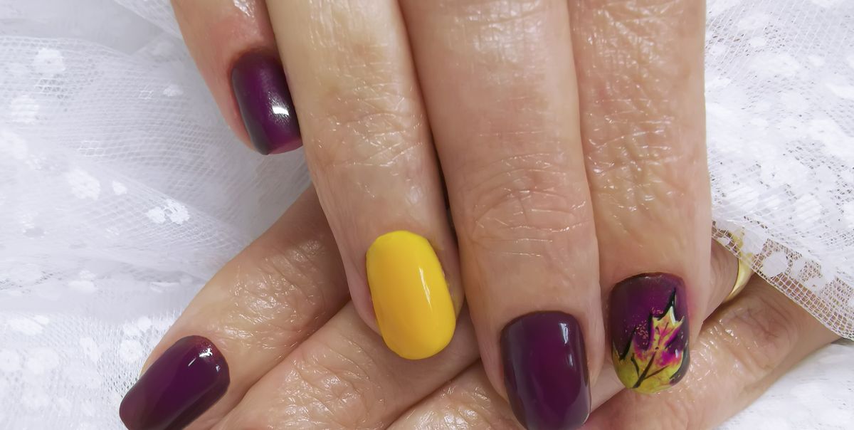 Gold Foil Leaves  Autumn nails, Nail art, Gorgeous nails