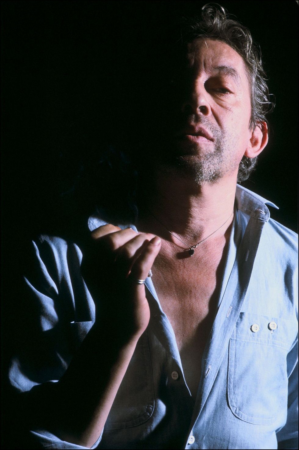 close up serge gainsbourg in paris,france on july 10th,1985