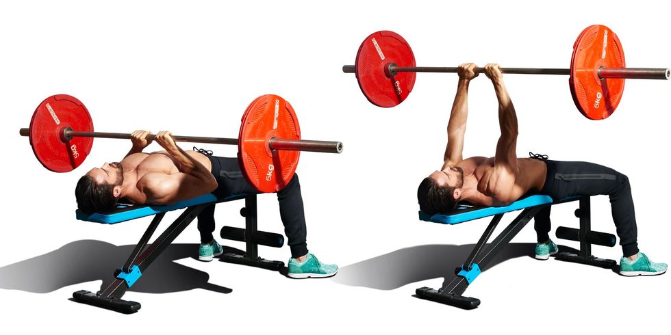 a person lifting weights