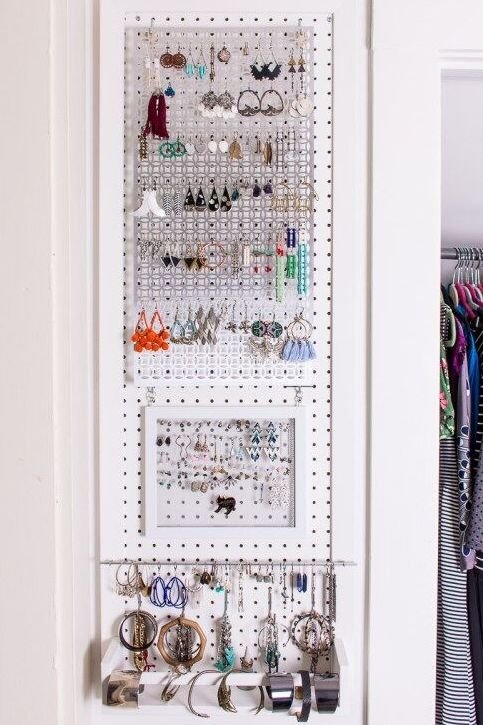 closet organization ideas jewelry