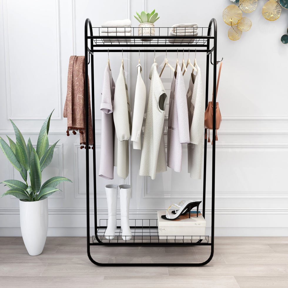 closet organizing ideas clothing rack