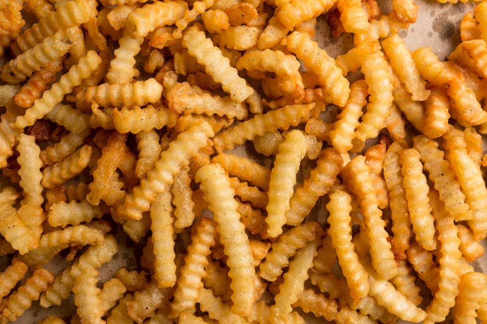 Closeup Of French Fries background