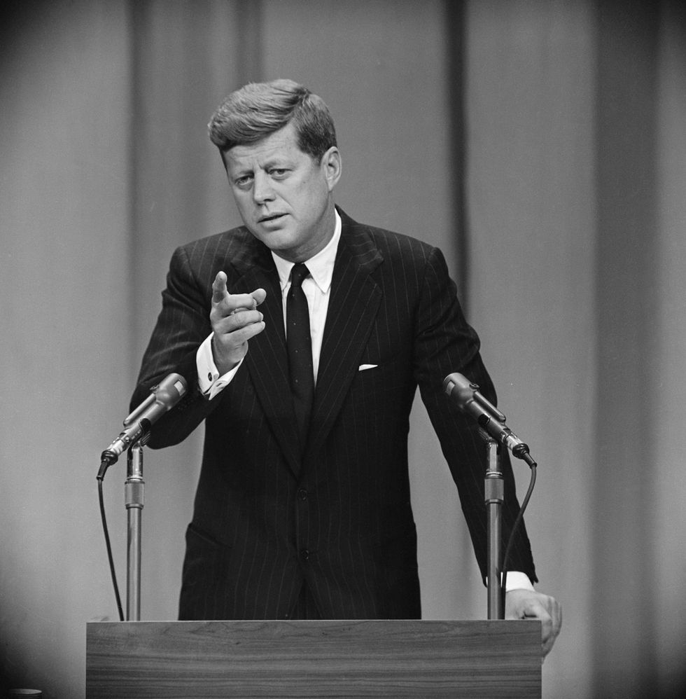 president kennedy at press conference