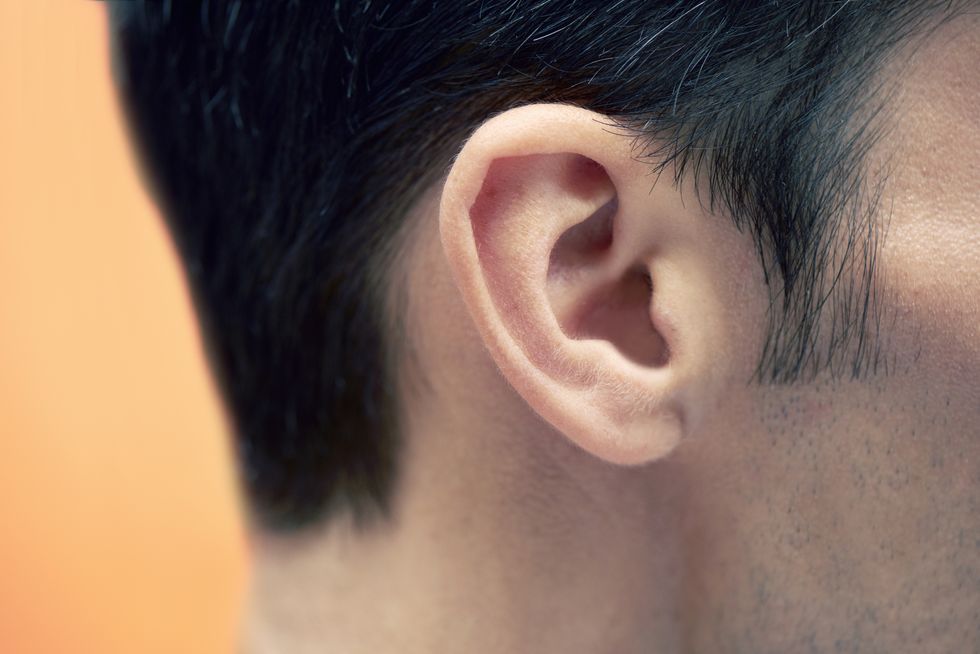 closeup of man's ear