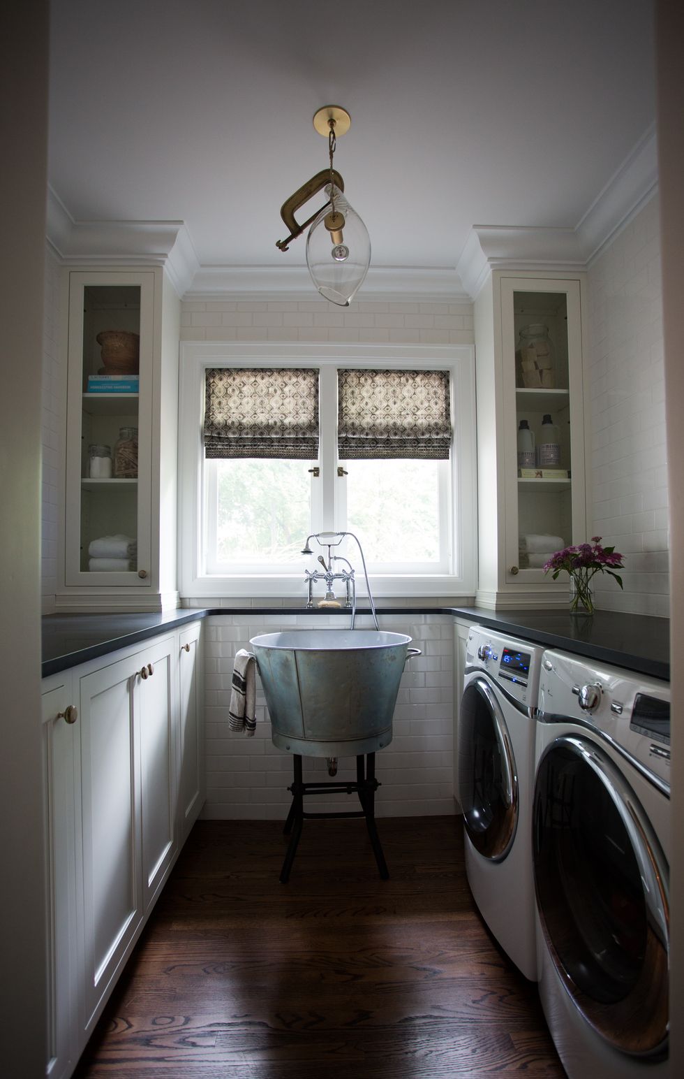 a white laundry room