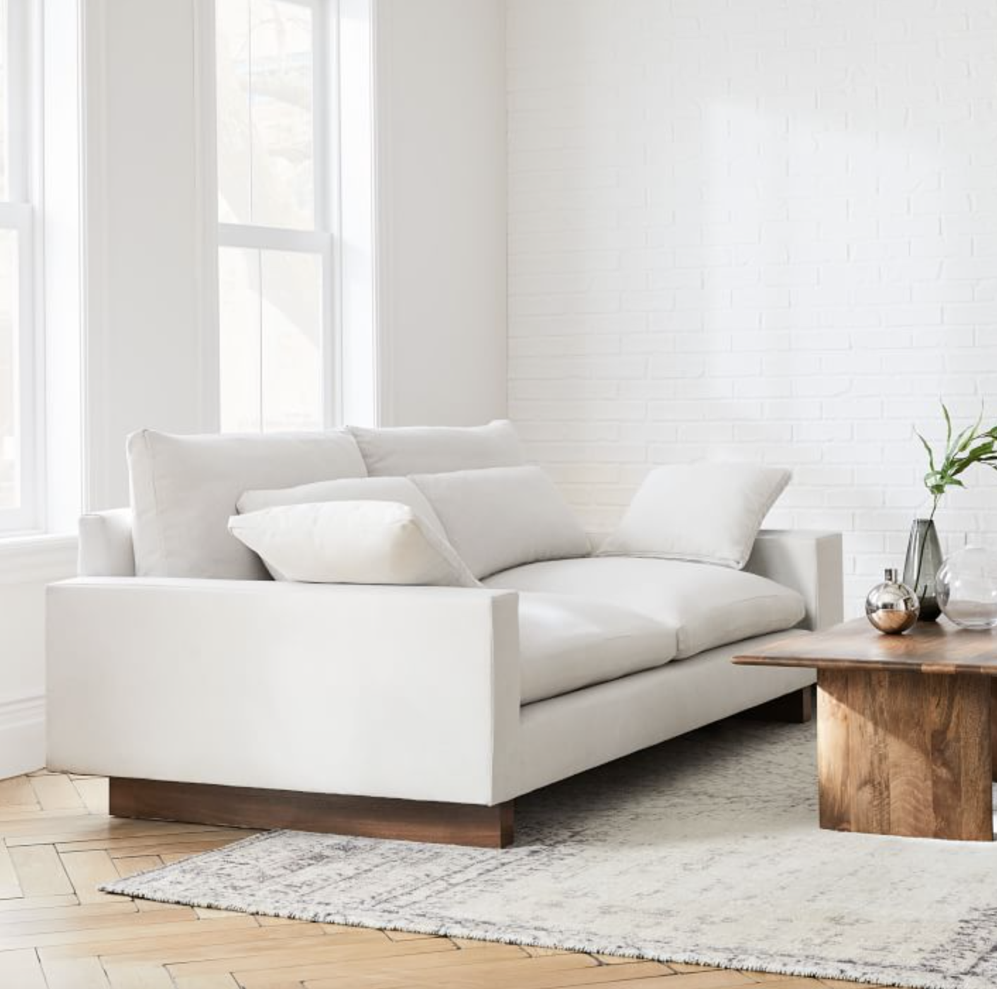 White on sale cloud couch