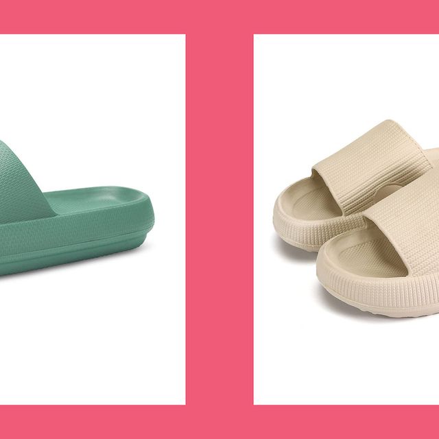 Memory Foam Flip Flops For Women,Massage Pillow Sandals Slides