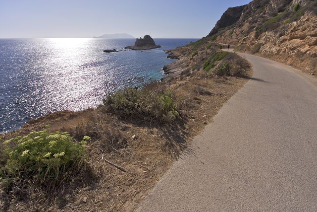 island of levanzo cluster of rock faraglione west sicily south italy