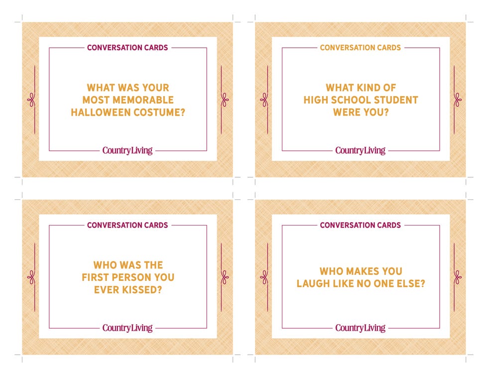 Thanksgiving Family Interview Conversation Cards