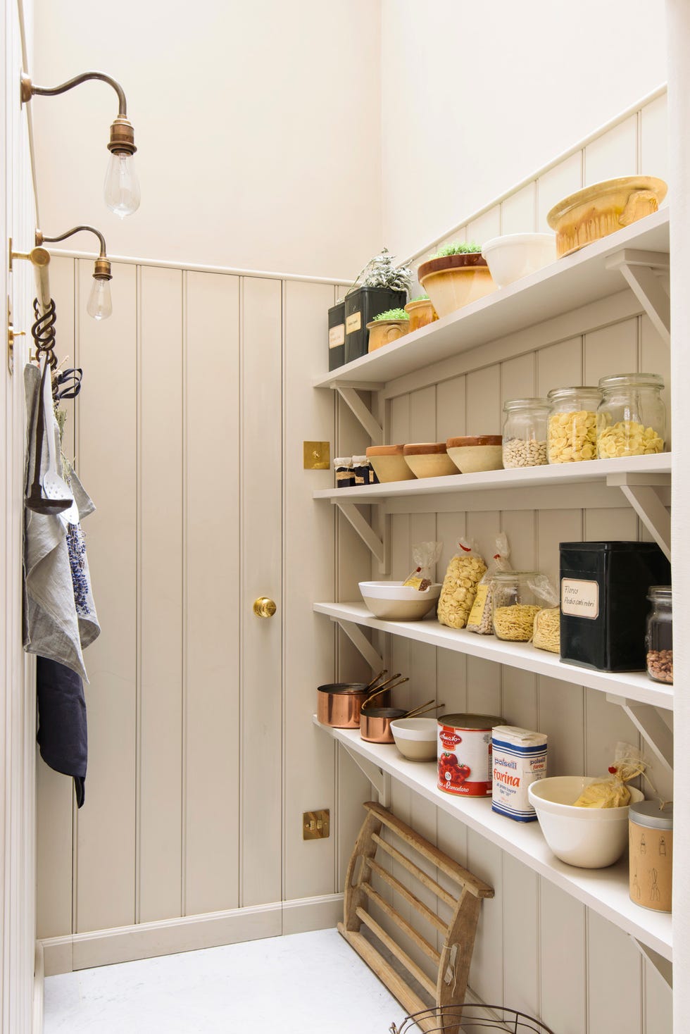 beadboard paneled pantry