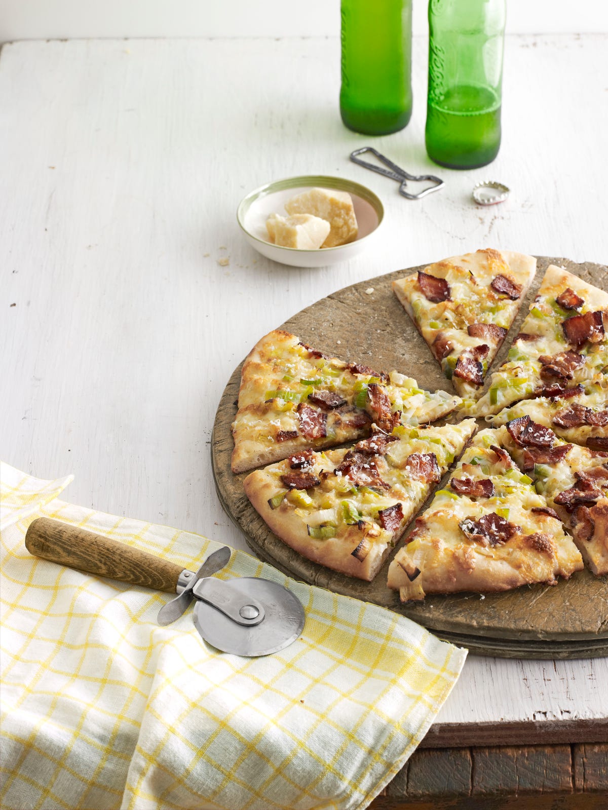 Bacon, Leek & Pear Skillet Pizza