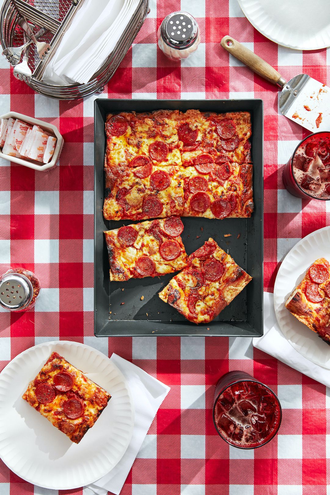 Detroit Pizza Recipe (with Pepperoni)