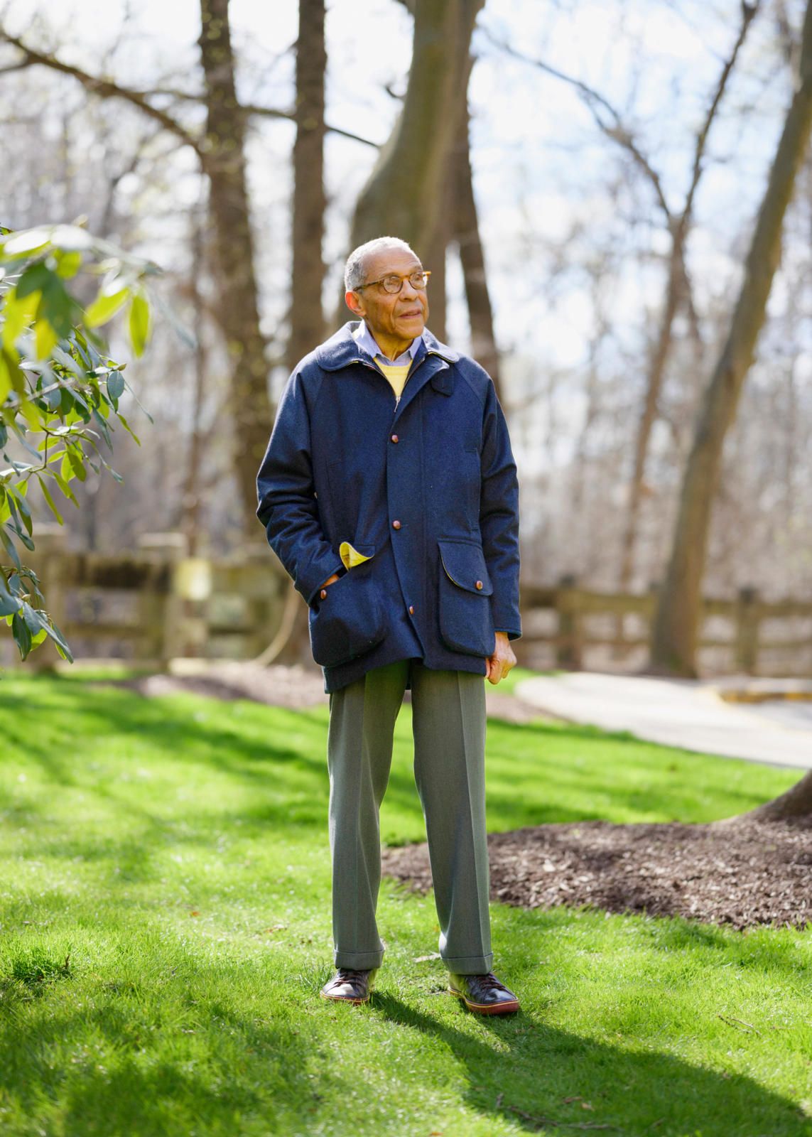 skip grant stands near his home in chevy chase, maryland on april 2, 2021